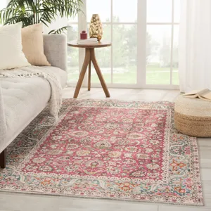 Boheme Parlour Oriental Multicolor/ Pink Area Rug (4'X6')