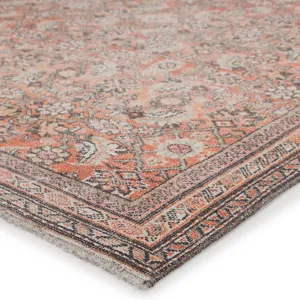 Boheme Thistle Oriental Orange/ Cream Area Rug (4'X6')
