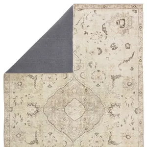 Boheme Victoire Medallion Green/ Gray Area Rug (4'X6')