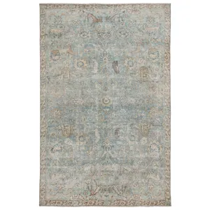 Boheme Stag Oriental Teal/ Gold Area Rug (6'X9')