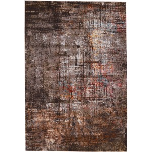 Borealis Vibe by  Donati Abstract Brown/ Tan Runner Rug (3'X8')