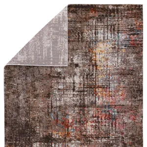 Borealis Vibe by  Donati Abstract Brown/ Tan Runner Rug (3'X8')