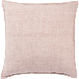 Burbank Blanche Solid Light Pink Down Throw Pillow 22 inch