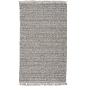 Breathe Easy Caraway Handwoven Solid Gray/ Cream Area Rug