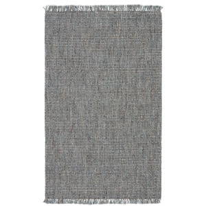 Breathe Easy Caraway Handwoven Solid Gray/ Blue Area Rug