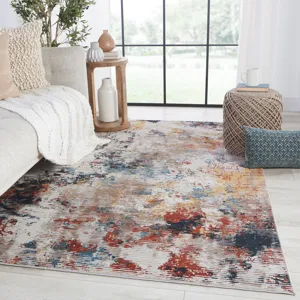 Byzantine Vibe by  Bardane Abstract Multicolor Area Rug (9'6"X13')