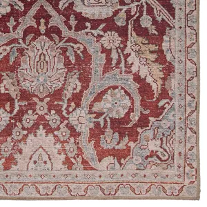Chateau Sire Indoor/ Outdoor Oriental Red/ Gray Area Rug (8'X10')
