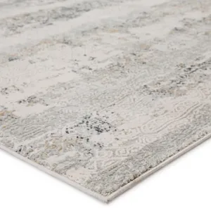 Cirque Jaspal Tribal Gray/ White Area Rug (8'10"X11'9")