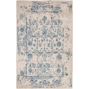 Citrine Margate Handmade Oriental Light Gray/ Blue Area Rug