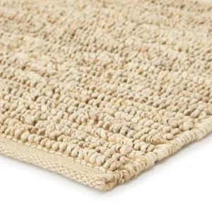 Calypso Havana Natural Solid Beige Area Rug (5'X8')