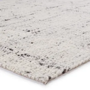 Cambridge Season Handmade Solid Gray/ Ivory Area Rug (5'X8')
