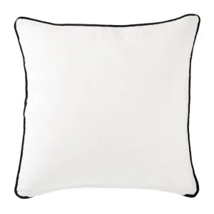 Cosmic By Nikki Chu Nikki Chu by  Ordella White/ Black Geometric Down Throw Pillow 22 inch