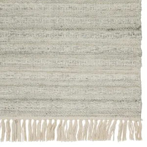 Castillo Torre Indoor/ Outdoor Solid Light Gray/ Cream Area Rug (5'X8')