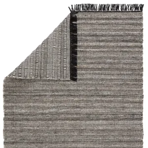 Castillo Torre Indoor/ Outdoor Solid Black/ Rust Area Rug (8'X10')
