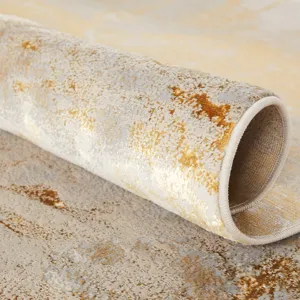 Catalyst Cisco Abstract Gray/ Gold Area Rug (7'10"X10'6")