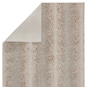 Catalyst Axis Animal Light Gray/ Brown Area Rug (9'6"X13')