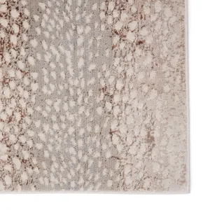 Catalyst Axis Animal Light Gray/ Brown Area Rug (9'6"X13')