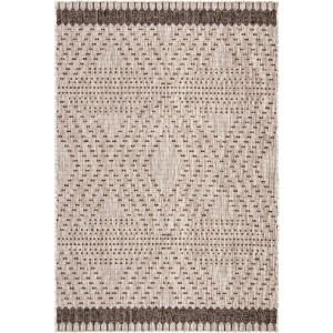 Decora by Nikki Chu Nikki Chu by  Tirana Indoor/ Outdoor Borders Gray/ Brown Area Rug