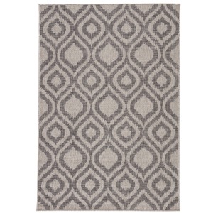 Decora by Nikki Chu Nikki Chu by  Idra Indoor/ Outdoor Trellis Gray Area Rug