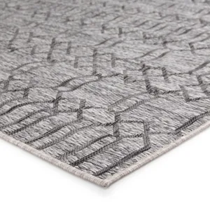 Decora by Nikki Chu Nikki Chu by  Calcutta Indoor/ Outdoor Geometric Gray Area Rug (7'11"X10')