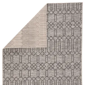 Decora by Nikki Chu Nikki Chu by  Calcutta Indoor/ Outdoor Geometric Gray Area Rug (7'11"X10')