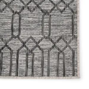 Decora by Nikki Chu Nikki Chu by  Calcutta Indoor/ Outdoor Geometric Gray Area Rug (7'11"X10')