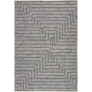 Decora by Nikki Chu Nikki Chu by  Xantho Indoor/ Outdoor Geometric Gray Area Rug