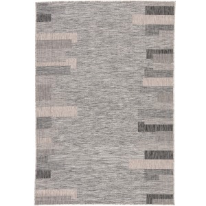 Decora by Nikki Chu Nikki Chu by  Nikea Indoor/ Outdoor Geometric Gray Area Rug