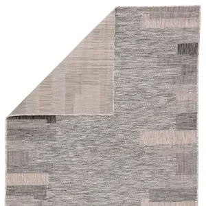 Decora by Nikki Chu Nikki Chu by  Nikea Indoor/ Outdoor Geometric Gray Area Rug (2'X3'7")