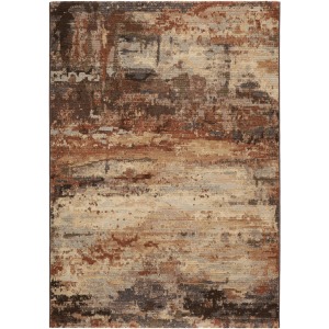 Dash Buxton Abstract Brown/ Beige Area Rug