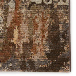 Dash Buxton Abstract Brown/ Beige Area Rug (5'3"X7'6")