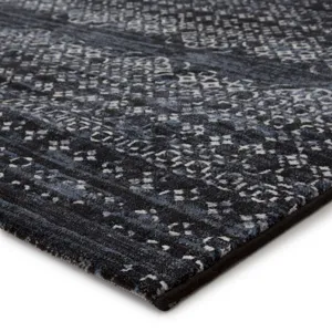 Dash Ardor Trellis Dark Blue/ Gray Area Rug (5'3"X7'6")