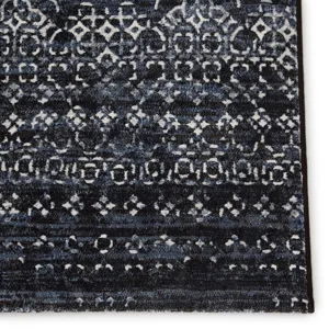 Dash Ardor Trellis Dark Blue/ Gray Area Rug (5'3"X7'6")