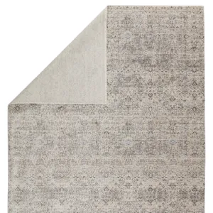 En Blanc Vibe by  Candide Trellis Gray/ Ivory Area Rug (5'3"X7'6")
