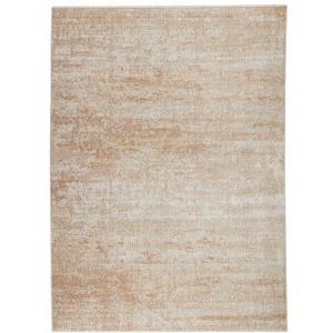 En Blanc Vibe by  Evanthe Abstract Gold/ Ivory Area Rug