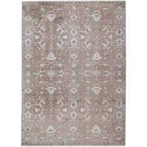 En Blanc Vibe by  Fionn Oriental Gray/ Taupe Area Rug