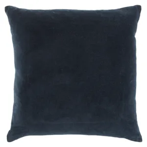 Emerson Hendrix Border Navy/ Cream Down Throw Pillow 22 inch