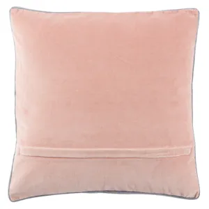Emerson Bryn Solid Blush/ Gray Down Throw Pillow 18 inch