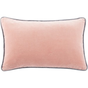 Emerson Lyla Solid Blush/ Cream Down Lumbar Pillow