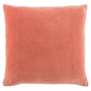 Emerson Hendrix Border Coral/ Cream Poly Throw Pillow 22 inch