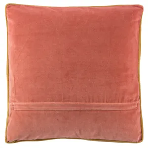 Emerson Bryn Solid Pink/ Gold Down Throw Pillow 18 inch