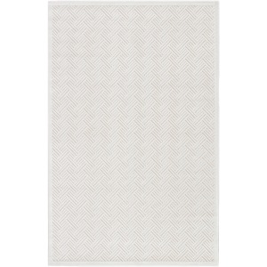 Fables Thatch Geometric White Area Rug