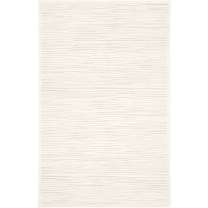 Fables Linea Abstract White Area Rug
