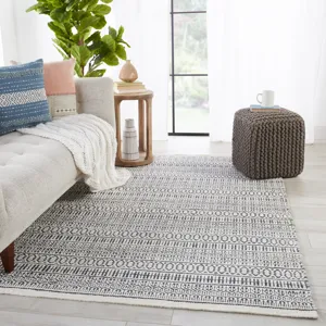 Fontaine Galway Natural Trellis Slate/ Ivory Area Rug (9'X12')