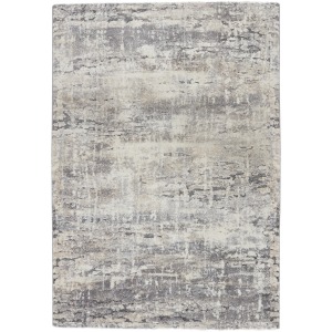 Ferris Vibe by  Benton Abstract Gray/ Ivory Area Rug
