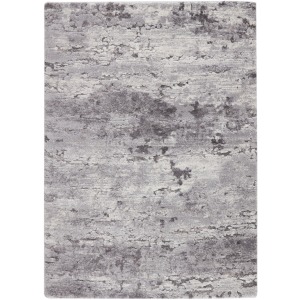 Ferris Vibe by  Coen Abstract Gray/ Ivory Runner Rug (3'X10')