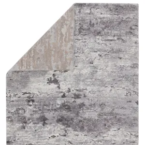 Ferris Vibe by  Coen Abstract Gray/ Ivory Runner Rug (3'X10')