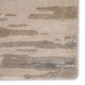 Genesis Ryenn Handmade Abstract Taupe/ Blush Area Rug (5'X8')