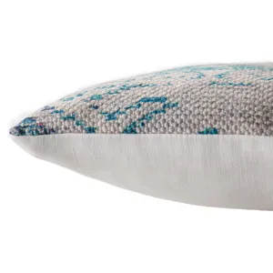Groove by Nikki Chu Nikki Chu by  Tribe Indoor/ Outdoor Tribal Multicolor/ White Lumbar Pillow