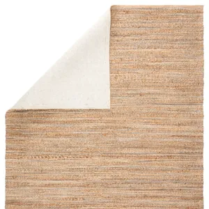 Himalaya Canterbury Natural Solid Beige/ Blue Area Rug (3'6"X5'6")